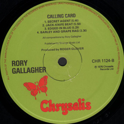 Rory Gallagher : Calling Card (LP, Album)