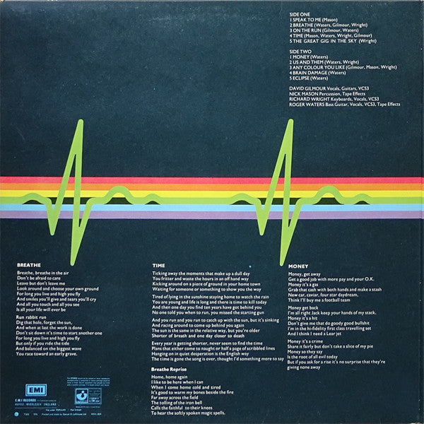 Pink Floyd : The Dark Side Of The Moon (LP, Album, Gat)