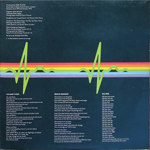 Pink Floyd : The Dark Side Of The Moon (LP, Album, Gat)