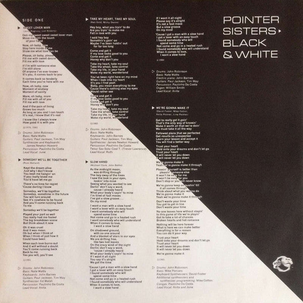 Pointer Sisters : Black & White (LP, Album)