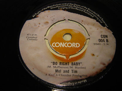 Mel And Tim* : Backfield In Motion (7", Single)