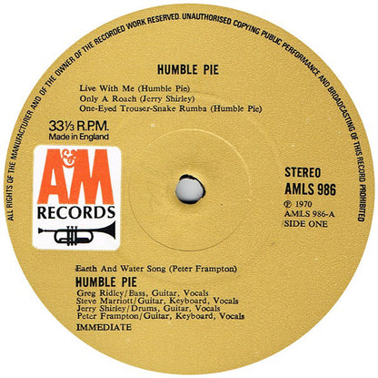 Humble Pie : Humble Pie (LP, Album, Gat)