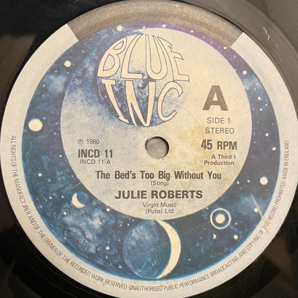 Juliet Roberts : The Bed's Too Big Without You (12")