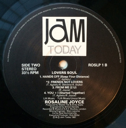 Rosaline Joyce : Lovers Soul (LP, Album)