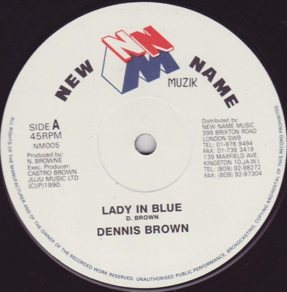 Dennis Brown : Lady In Blue (12")