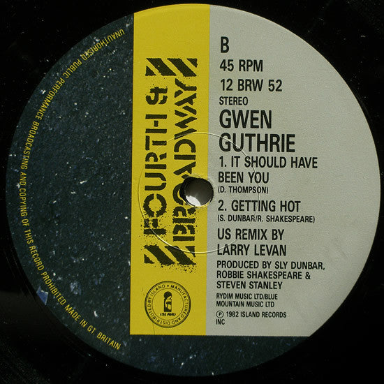 Gwen Guthrie : Seventh Heaven (US Remix) (12")