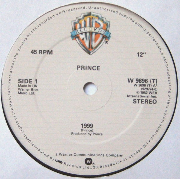 Prince : 1999 (12", Single)