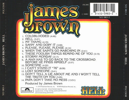 James Brown : Hell (CD, Album, RE, RM)