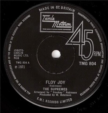 The Supremes : Floy Joy (7", Single, Sol)