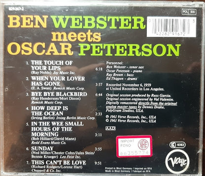 Ben Webster Meets Oscar Peterson : Ben Webster Meets Oscar Peterson (CD, Album, RE, RM)