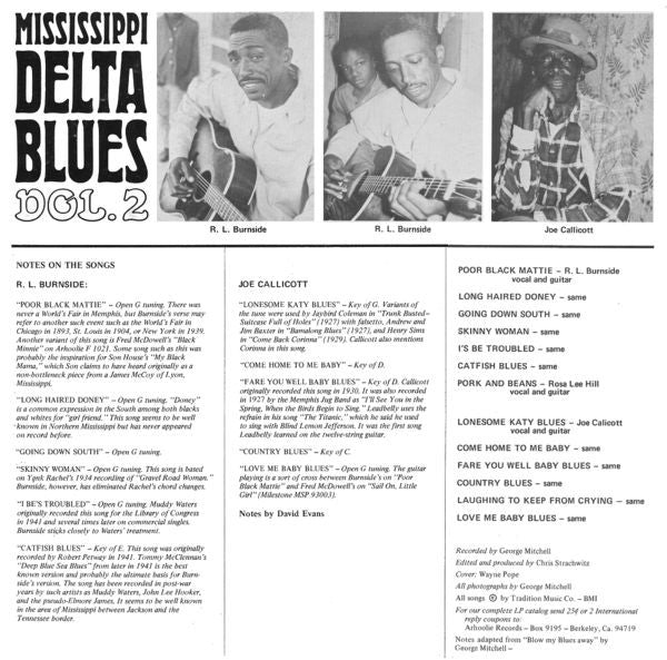 Various : Mississippi Delta Blues Vol. 2 (LP, Album, M/Print)