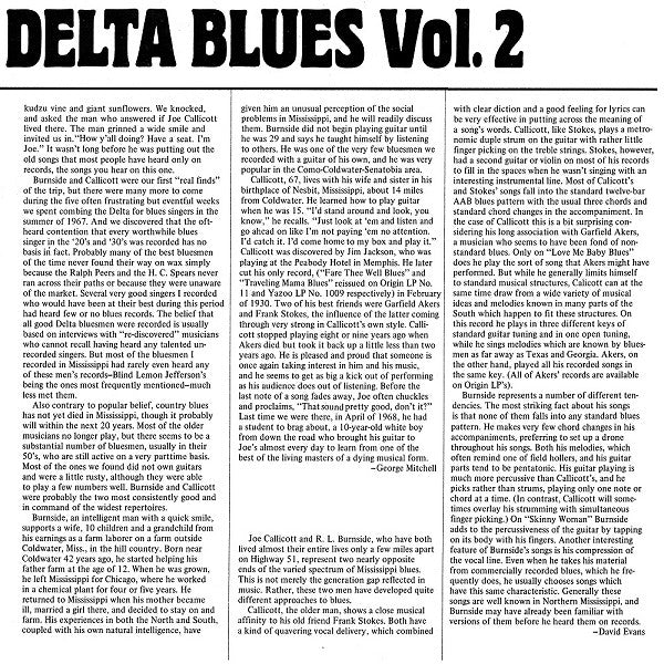 Various : Mississippi Delta Blues Vol. 2 (LP, Album, M/Print)