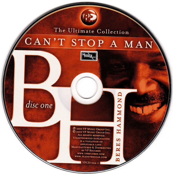 Beres Hammond : Can't Stop A Man: The Ultimate Collection (2xCD, Comp)