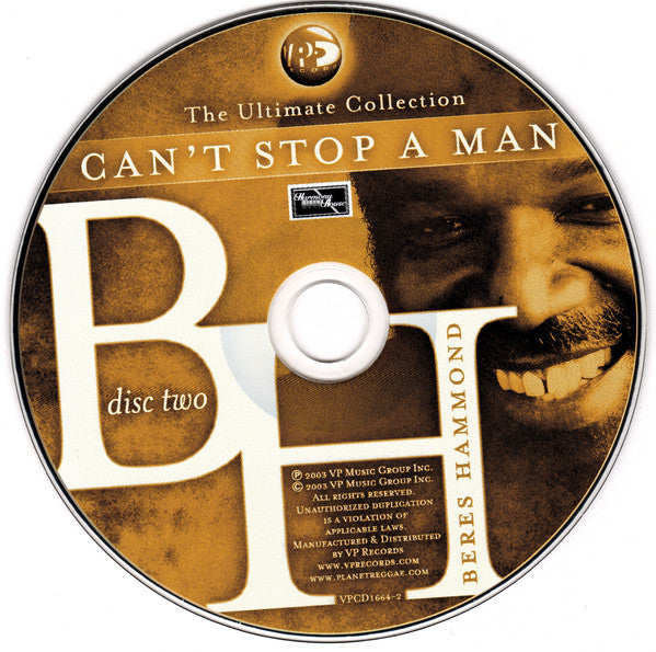 Beres Hammond : Can't Stop A Man: The Ultimate Collection (2xCD, Comp)