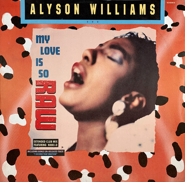 Alyson Williams : My Love Is So Raw (12", Single)