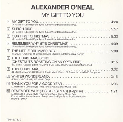 Alexander O'Neal : My Gift To You (CD, Album)