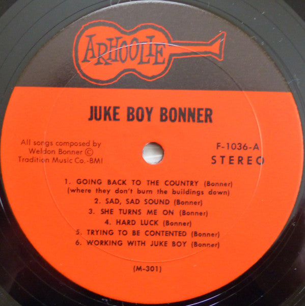 Juke Boy Bonner : I'm Going Back To The Country Where They Don't Burn The Buildings Down (LP, Album)