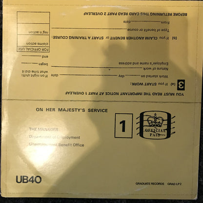 UB40 : Signing Off (LP, Album + 12")