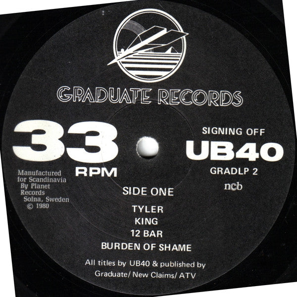 UB40 : Signing Off (LP, Album + 12")