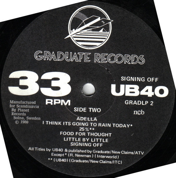 UB40 : Signing Off (LP, Album + 12")