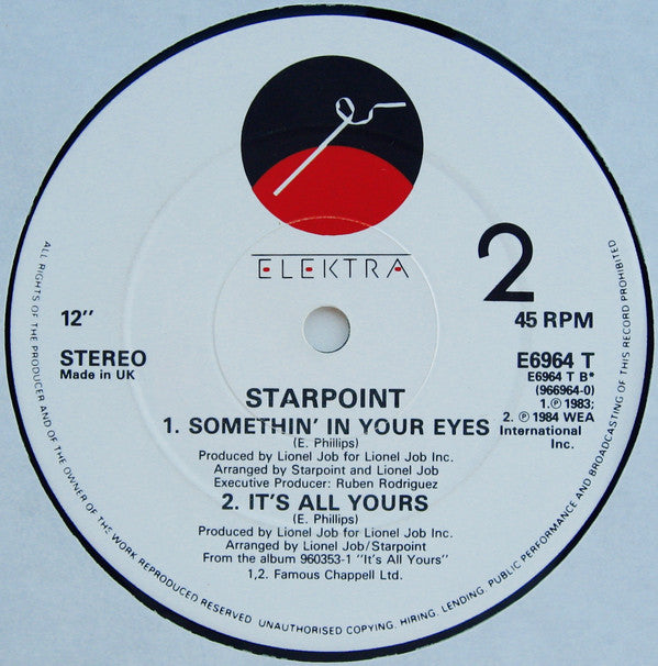 Starpoint : It's All Yours (12", Single)