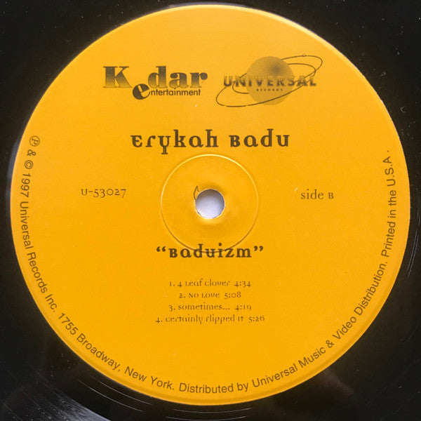 Erykah Badu : Baduizm (LP, Album)