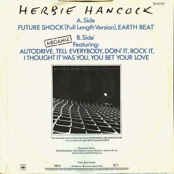 Herbie Hancock : Future Shock (12", Single)