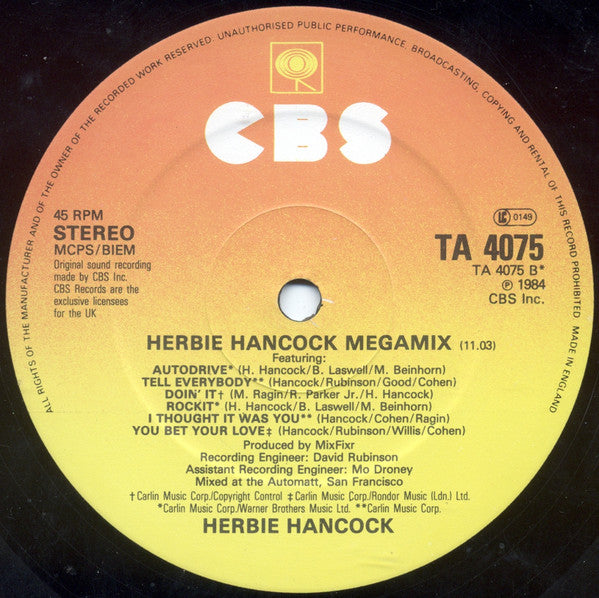 Herbie Hancock : Future Shock (12", Single)