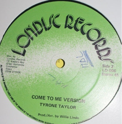 Tyrone Taylor : Come To Me (12", Gre)