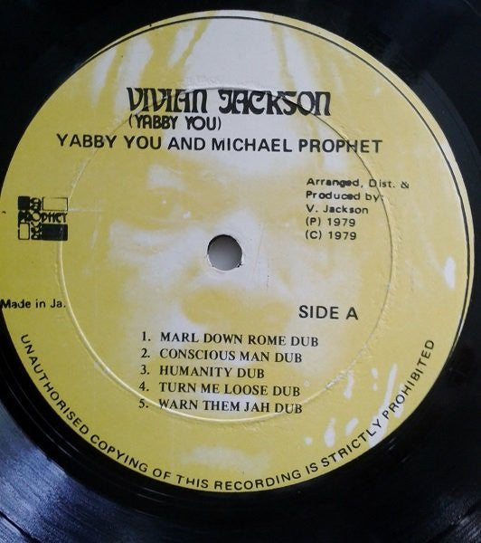 Yabby You & Michael Prophet : Vocal & Dub (LP, Album, Yel)