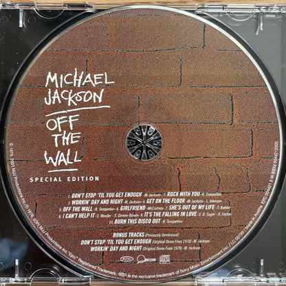 Michael Jackson : Off The Wall (CD, Album, RE, RM, S/Edition, EDC)