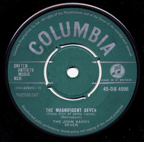 The John Barry Seven : The Magnificent Seven (7", Single)