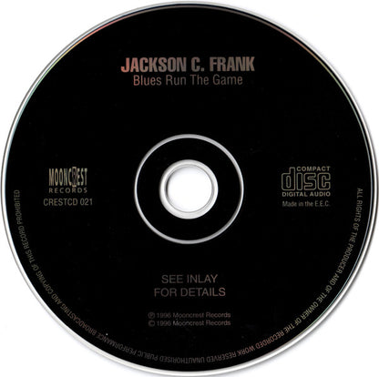 Jackson C. Frank : Blues Run The Game (CD, Album, RE)