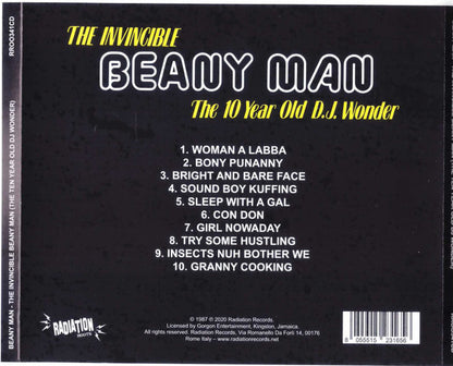 Beenie Man : The Invincible Beany Man (The 10 Year Old D.J. Wonder) (CD, Album)