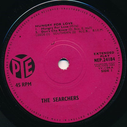 The Searchers : Hungry For Love (7", EP)