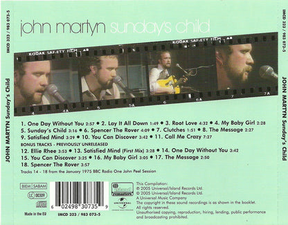 John Martyn : Sunday's Child (CD, Album, RE, RM)