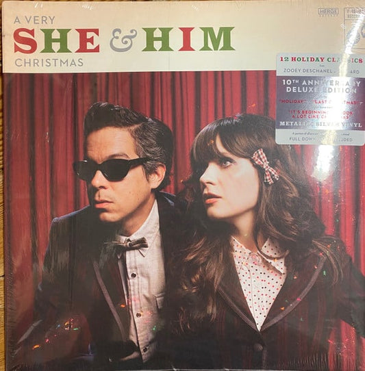 She & Him : A Very She & Him Christmas  (LP, RE + 7" + Dlx, Ltd, Met)