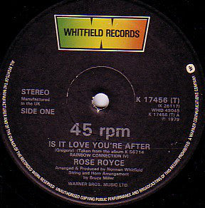 Rose Royce : Is It Love You're After (12", Single)