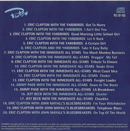 Eric Clapton : Strictly The Blues (Eric Clapton & Friends) (CD, Comp, RE)