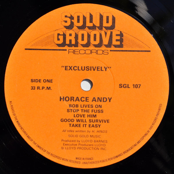 Horace Andy : Exclusively (LP, Album)