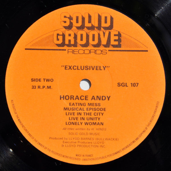 Horace Andy : Exclusively (LP, Album)