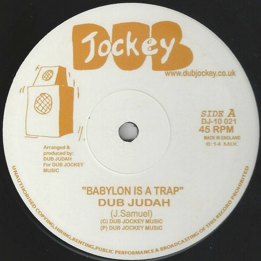 Dub Judah : Babylon Is A Trap (10", RE)