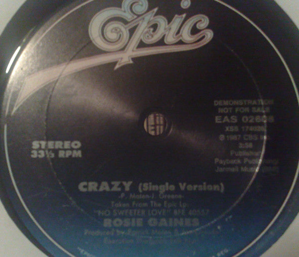 Rosie Gaines : Crazy (12", Promo)