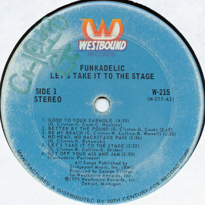 Funkadelic : Let's Take It To The Stage (LP, Album, Gat)