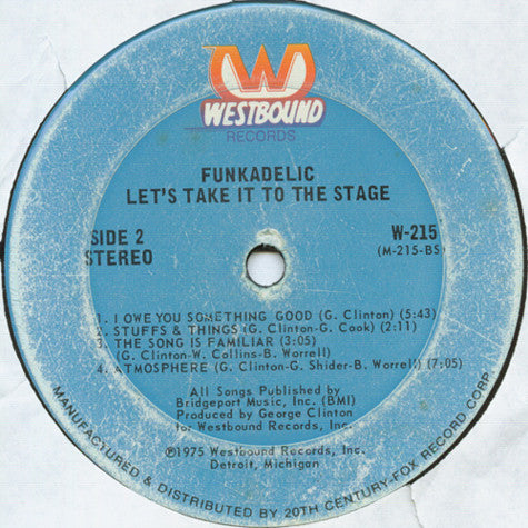 Funkadelic : Let's Take It To The Stage (LP, Album, Gat)