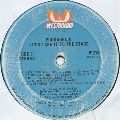 Funkadelic : Let's Take It To The Stage (LP, Album, Gat)