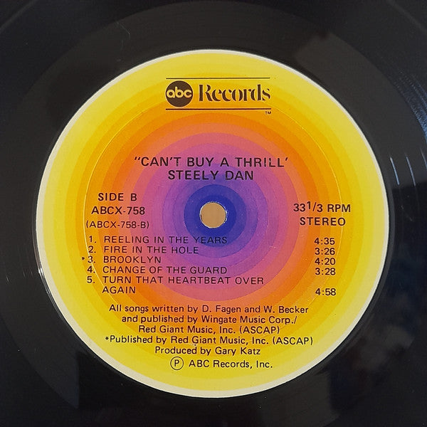 Steely Dan : Can't Buy A Thrill (LP, Album, RP)