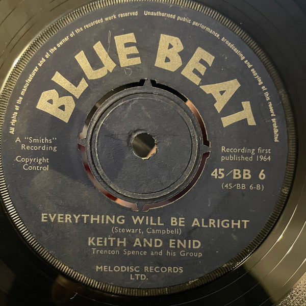 Keith & Enid : Worried Over You / Everything Will Be Alright (7", 4 P)