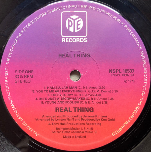 The Real Thing : Real Thing (LP, Album)