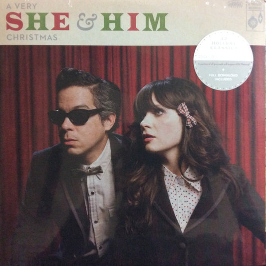 She & Him : A Very She & Him Christmas  (LP, Album, RE)